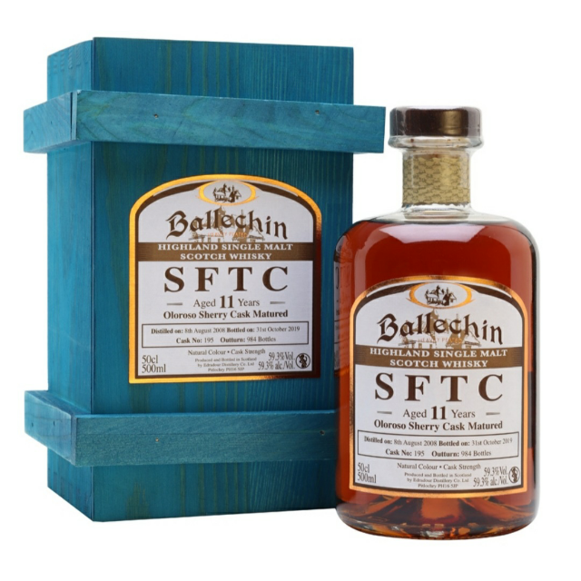 Ballechin 11 Year Old 2007 Oloroso Sherry (Cask #18) - Straight From The Cask