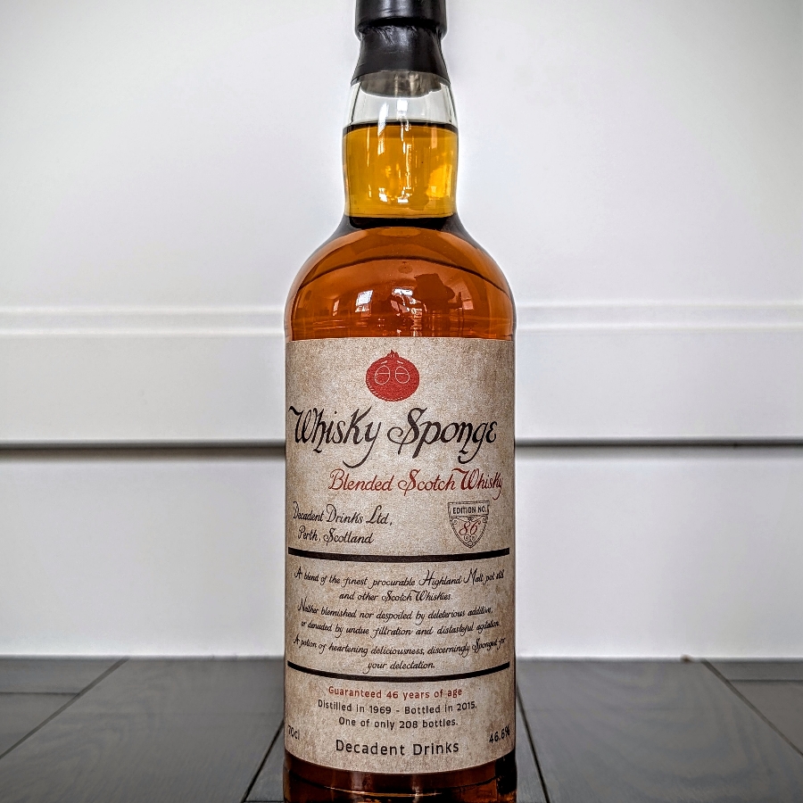 Whisky Sponge 1969 46 Year Blended Scotch Whisky