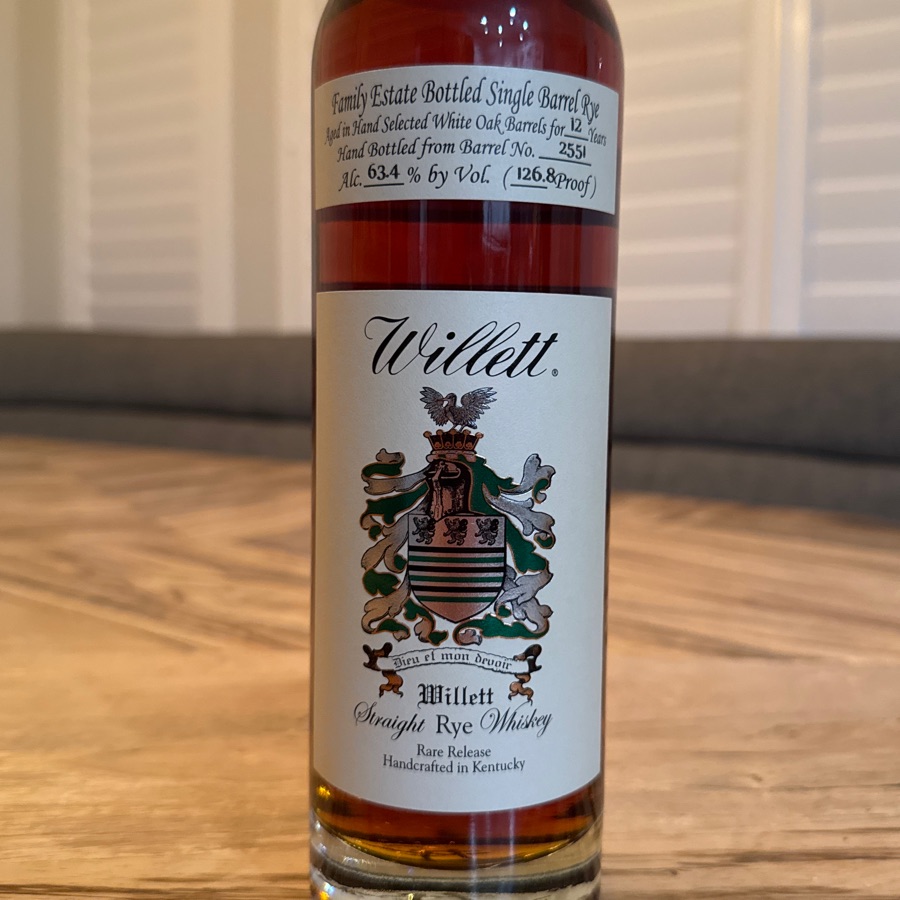 Willett Family Estate Single Barrel Kentucky Straight Rye 12 Year
(High and Rye)