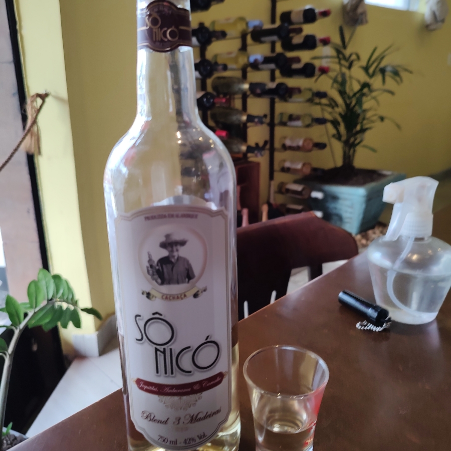 CACHAÇA SÔ NICÓ BLEND 3 MADEIRAS AMBURANA CARVALHO & JEQUITIBÁ
