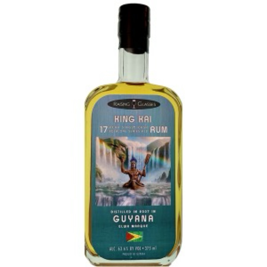 Raising Glasses King Kai Distilled In 2007 in Guyana 17 Year Single Cask Rum