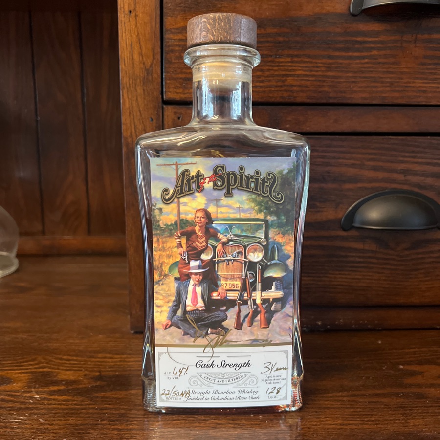 Art of the Spirits Bourbon in Colombian Rum Cask