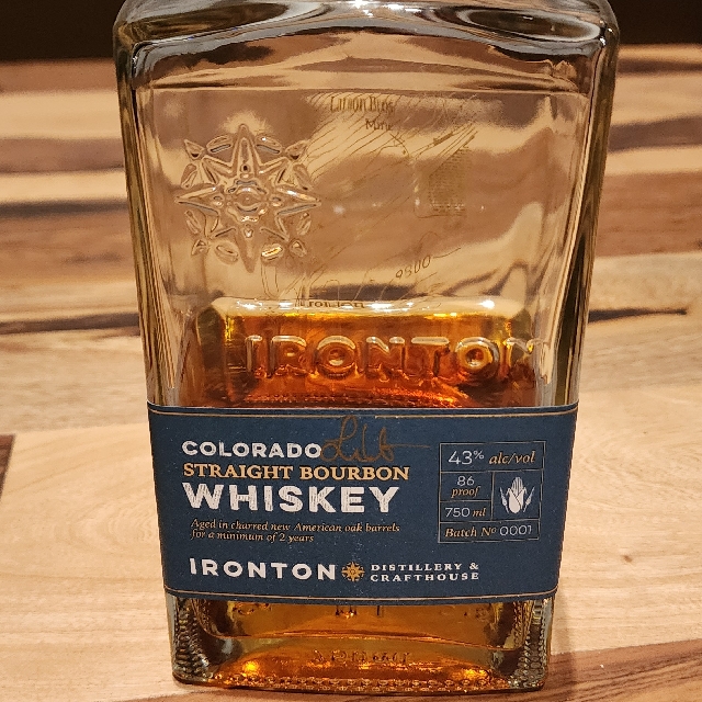 Ironton Colorado Straight Bourbon Whiskey