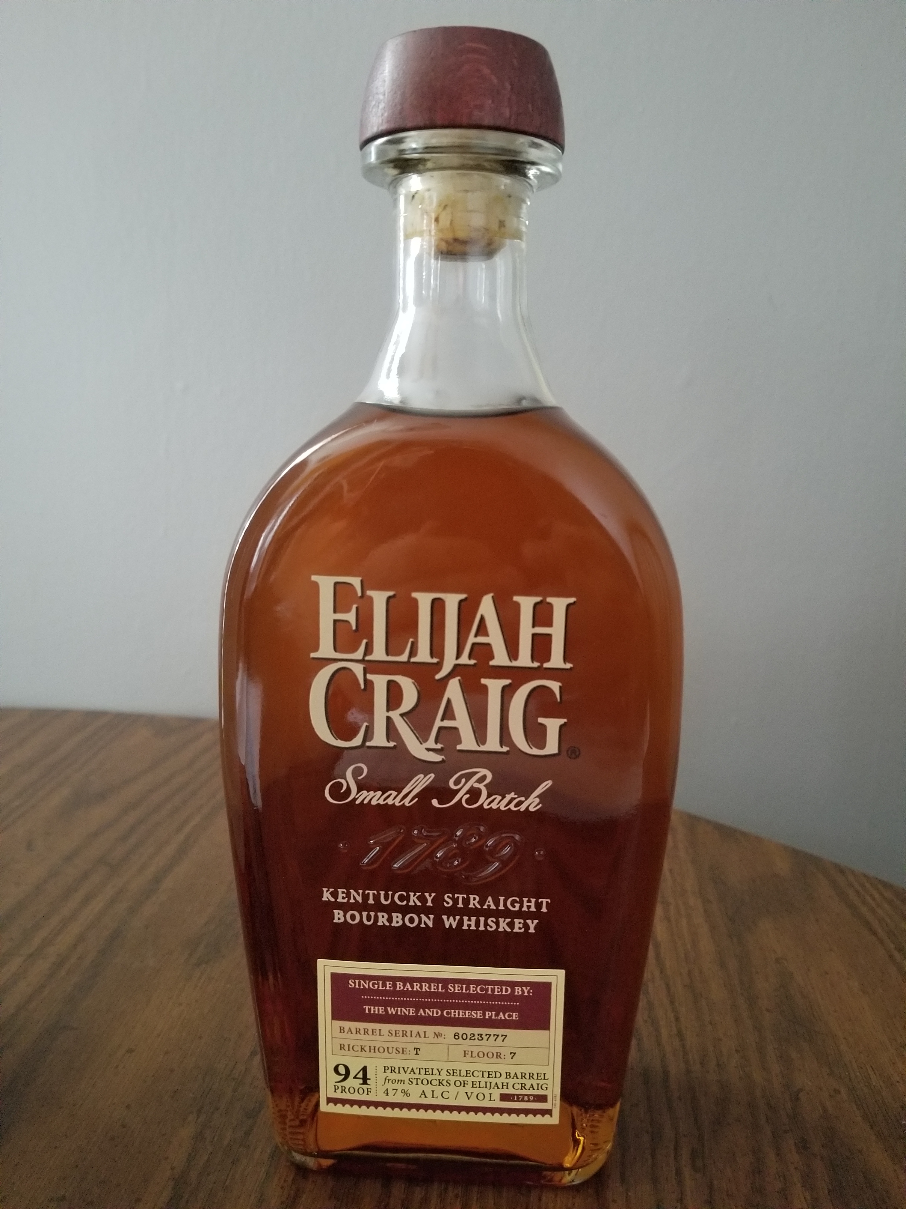 Elijah Craig Small Batch: The Wine And Cheese Place Selection