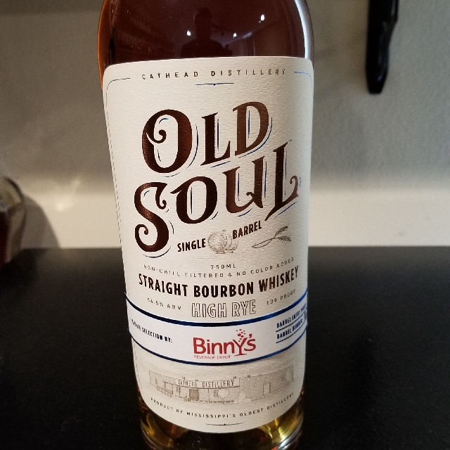 Old Soul Single Barrel High Rye Straight Bourbon (Binnys)