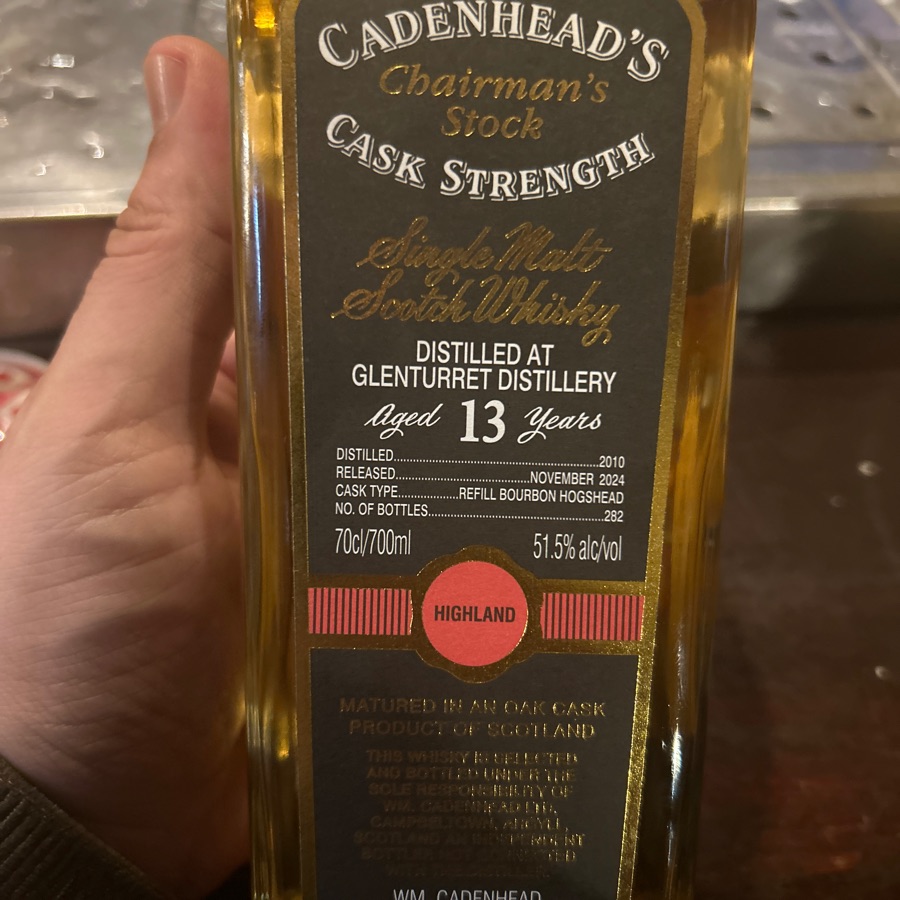 cadenheads chairmans stock glenturret 13 years