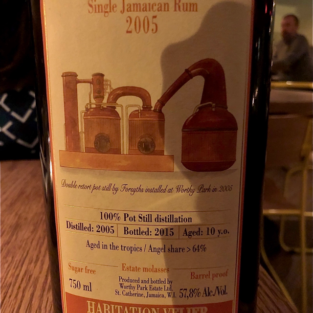 Habitation Velier Forsyths WP single Jamaican rum 2005