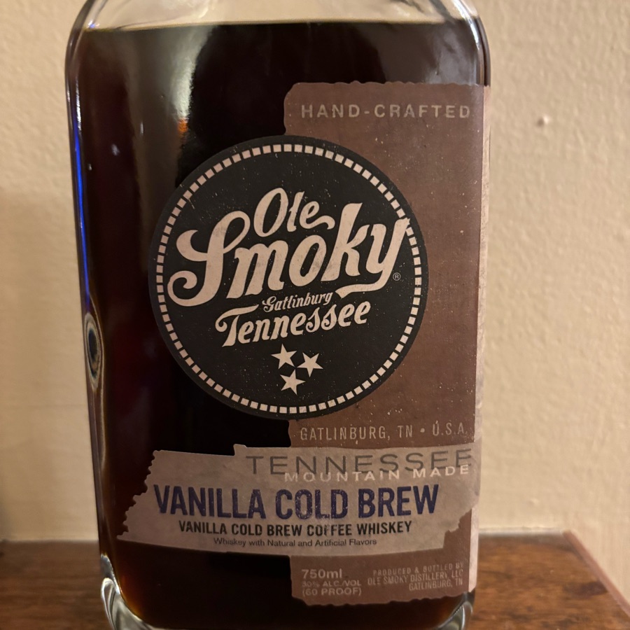 Ole Smoky Vanilla Cold Brew Coffee Whiskey