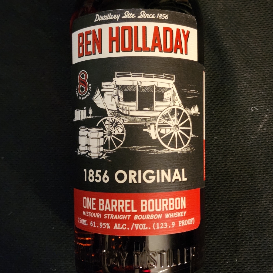 Ben Holladay 8 Year 10 months 1856 Original One Barrel Bourbon Missouri Straight Bourbon Whiskey