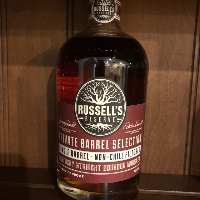Russel's Reserve Private Barrel Selection "Kroger Wine and Spirits" warehouse D floor 3