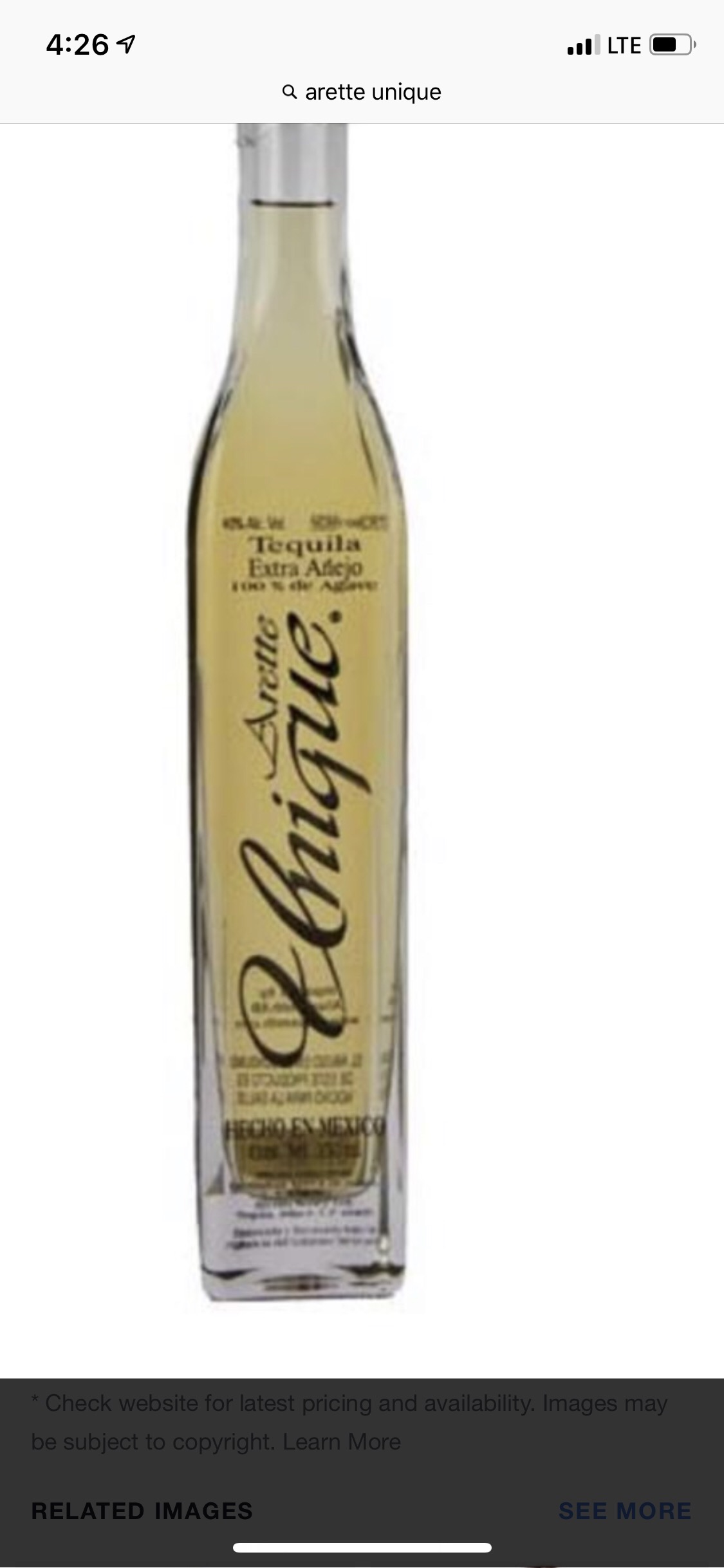 Tequila Arette Unique Extra Añejo