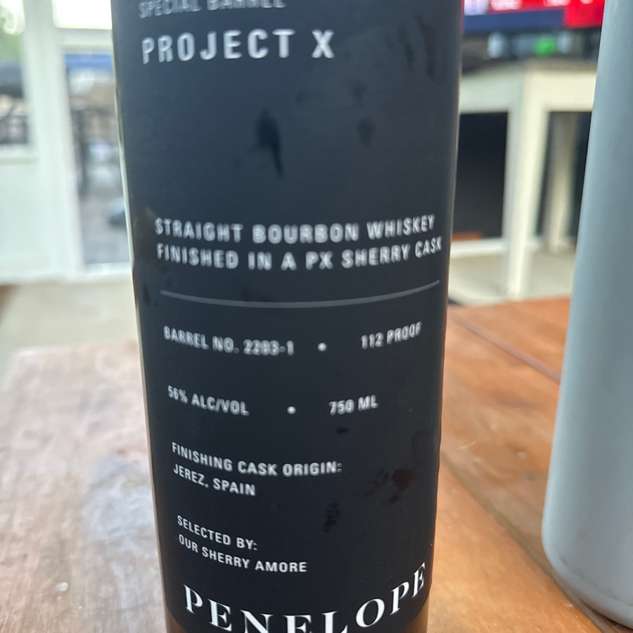 Penelope Project X Finished in a PX Sherry Cask