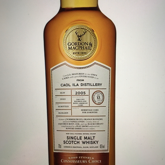 Caol Ila 2005 Connoisseur's Choice Hermitage Finish (Gordon & MacPhail)