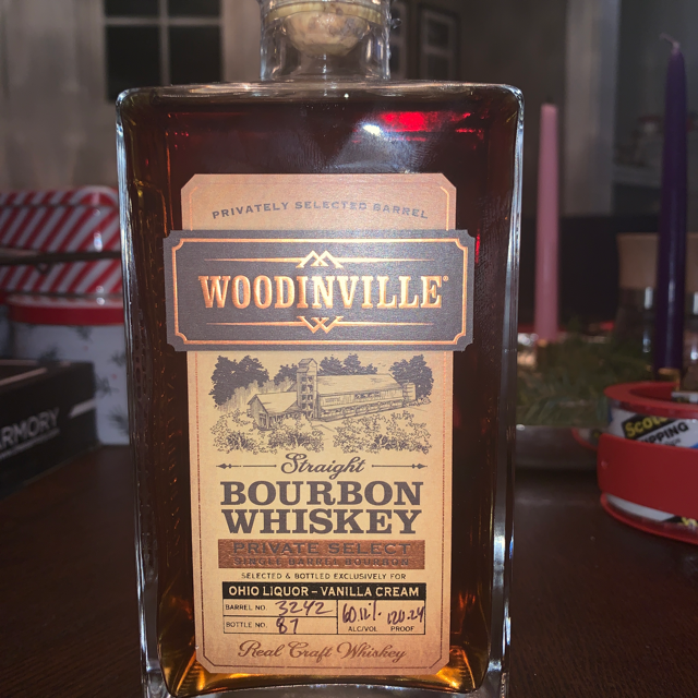 Woodinville Private Select Straight Bourbon (Ohio Liquor - Vanilla Cream)