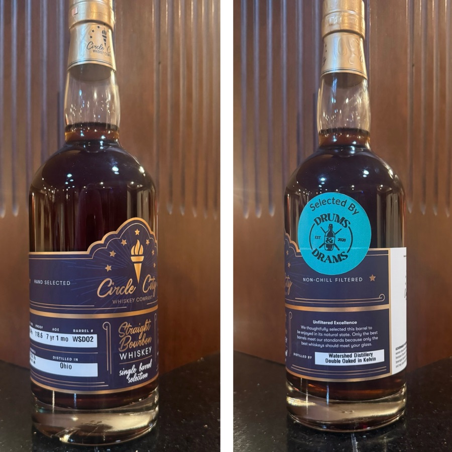 Circle City Bourbon Single Barrel WSD02 (Drums and Drams)
