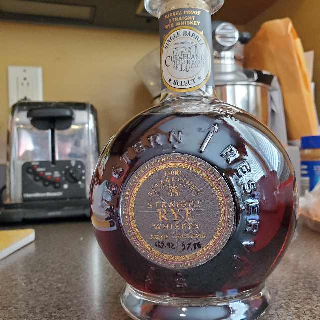 Western Reserve Rye Single Barrel Barrel Proof