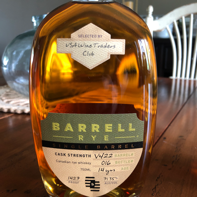 Barrell Rye Single barrel #V422 (USA Wine Traders)
