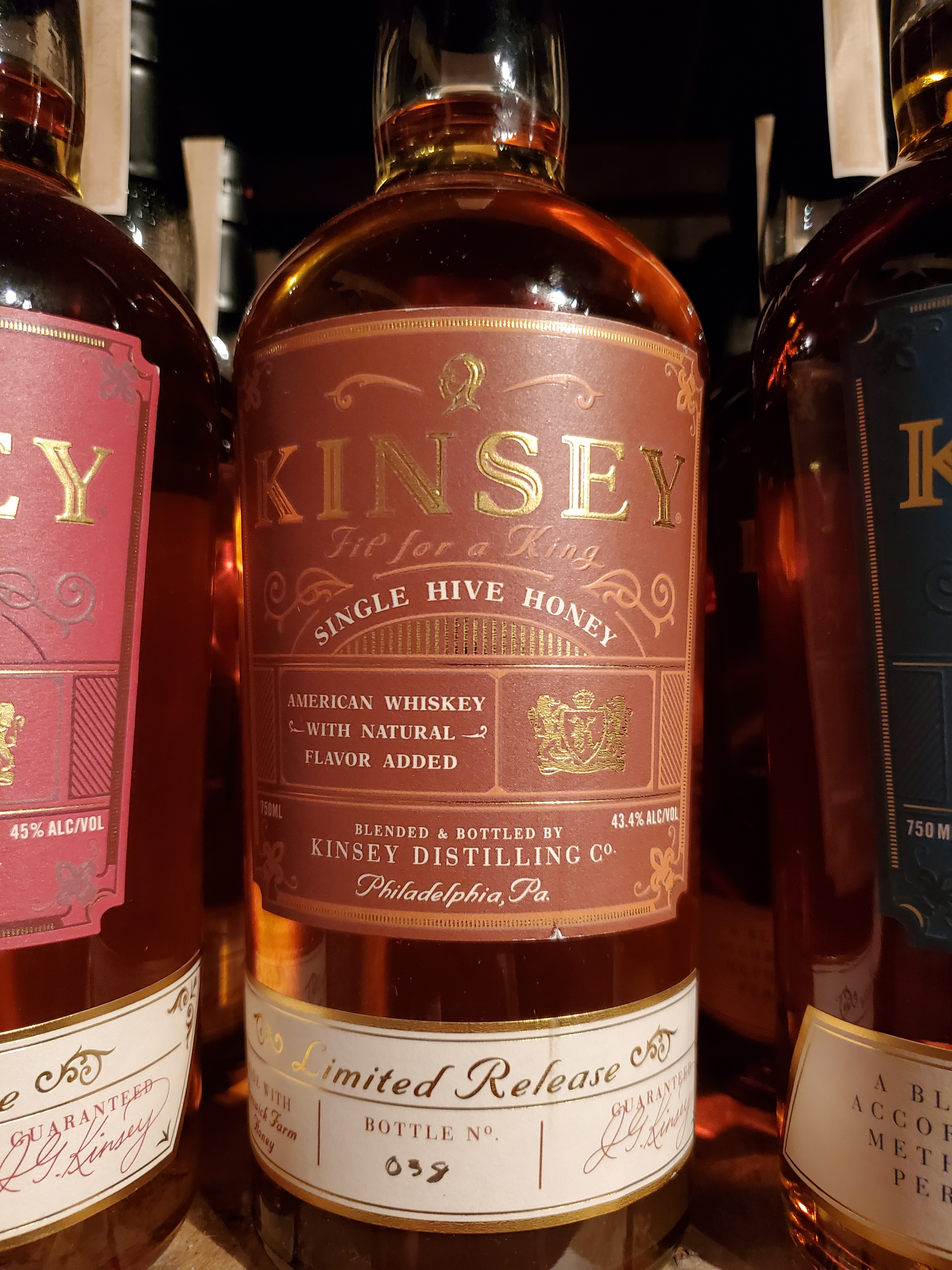 Kinsey Honey Whiskey