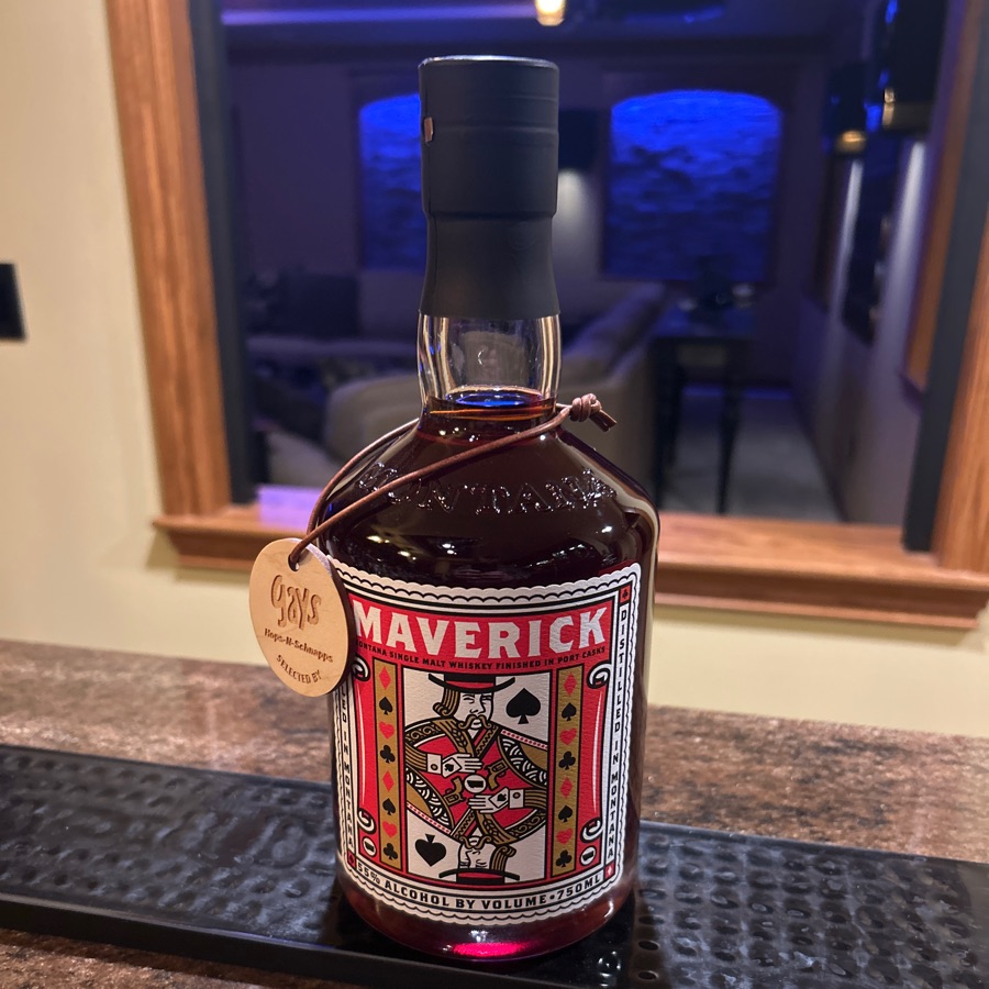 Maverick Montana Single Malt Whiskey Finished in Port Casks (Selected by Gays Hops-N-Schnapps)