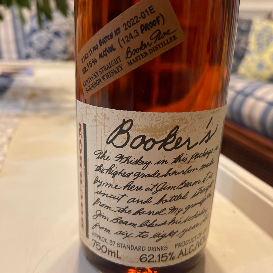 Booker's Bourbon Batch 2022-01E
