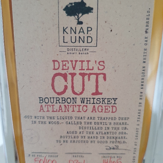 Knaplund Devil's Cut Bourbon Whisky Atlantic Aged