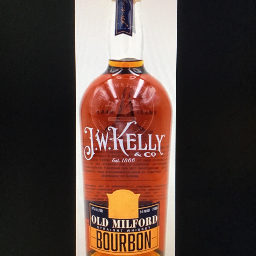 J.W. Kelly Old Milford Straight Bourbon Whiskey Single Barrel Select