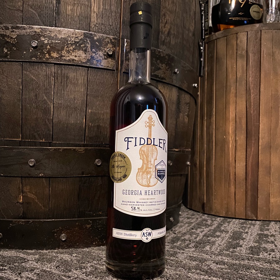 ASW Fiddler Georgia Heartwood Bourbon Refinished With Charred Oak Staves (Turtle Creek "The Sipper")