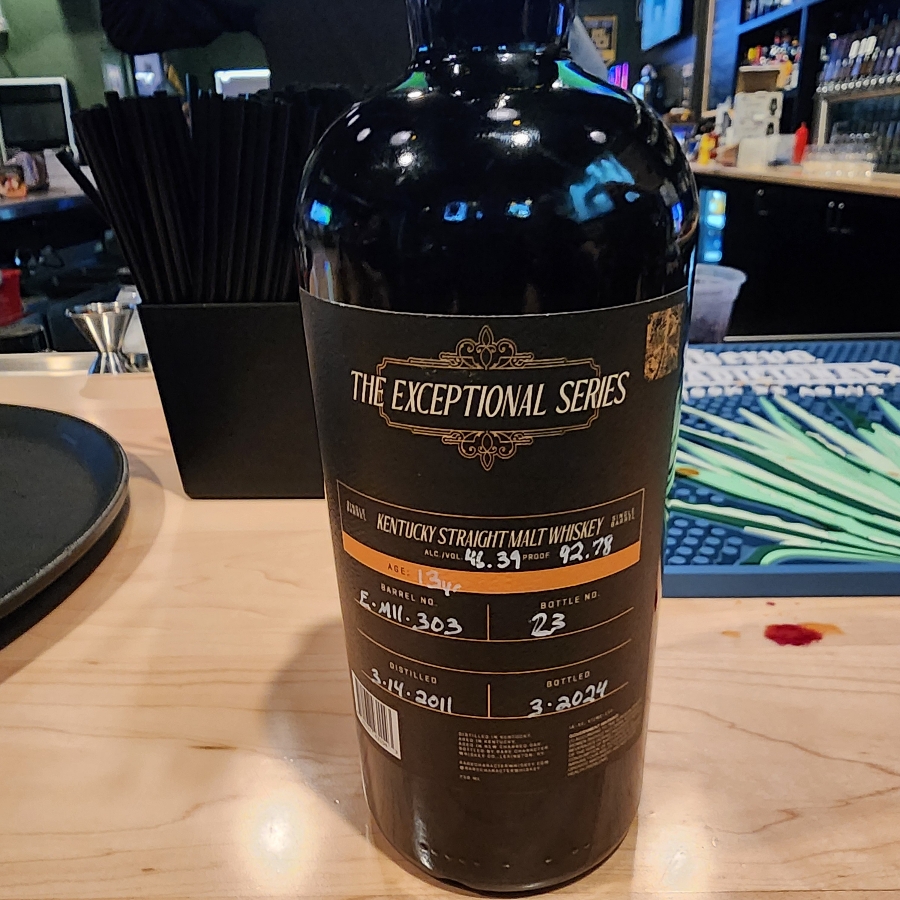Rare Character Exceptional Series Kentucky Straight Malt Whiskey (E-M11-303)