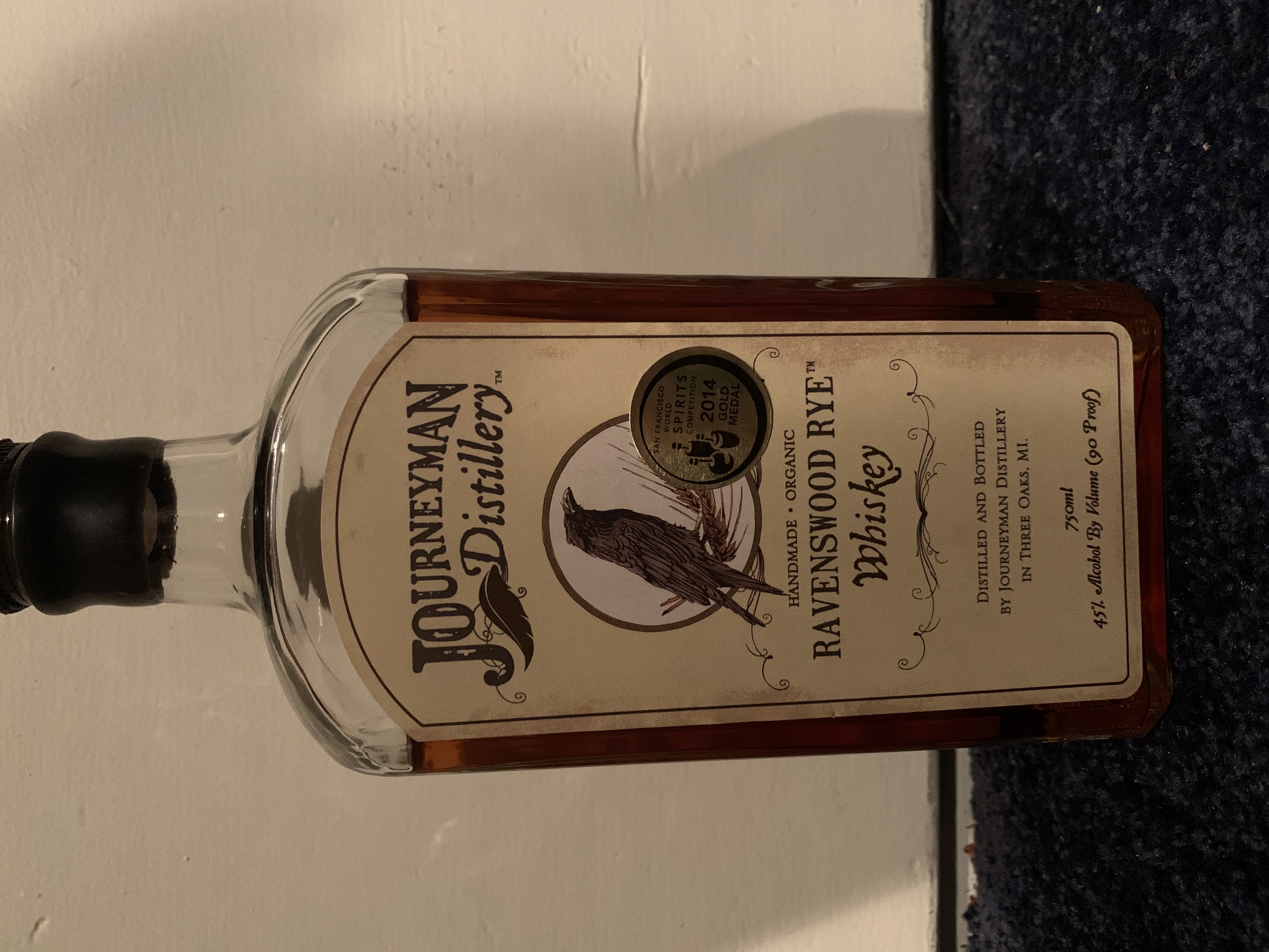 Journeyman Distillery Ravenswood Rye Whiskey
