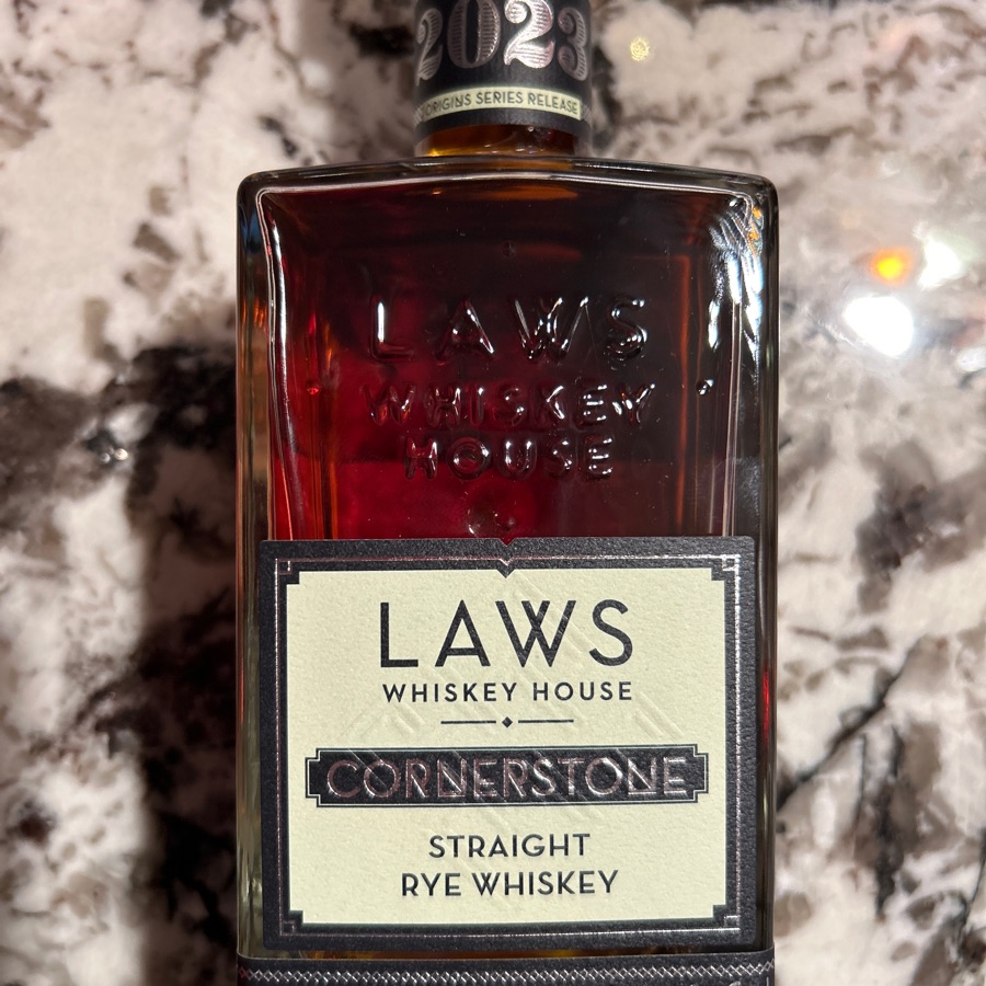 Laws Cornerstone Straight Rye (2023 Origins Series Release)