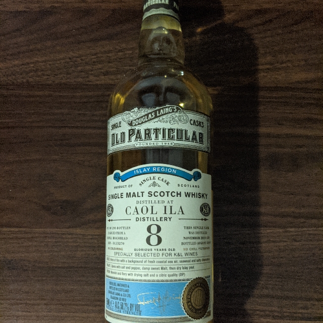 Caol Ila 2010 8 Year Old "Old Particular" K&L Exclusive Single Refill Hogshead Cask Strength