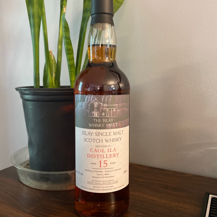 The Islay Whisky Vault Cask Selection of Caol Ila 15 Matured in HTR Hogshead