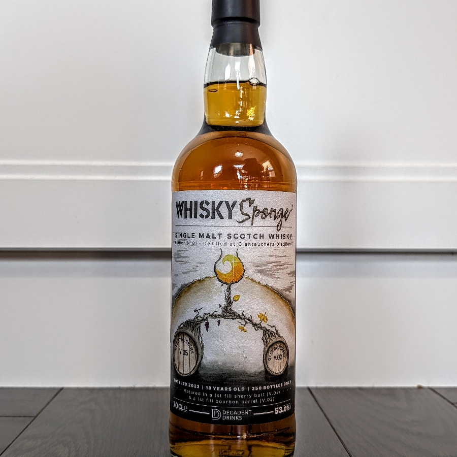 WhiskySponge Glentauchers 2005 18 Year Single Malt Scotch Whisky