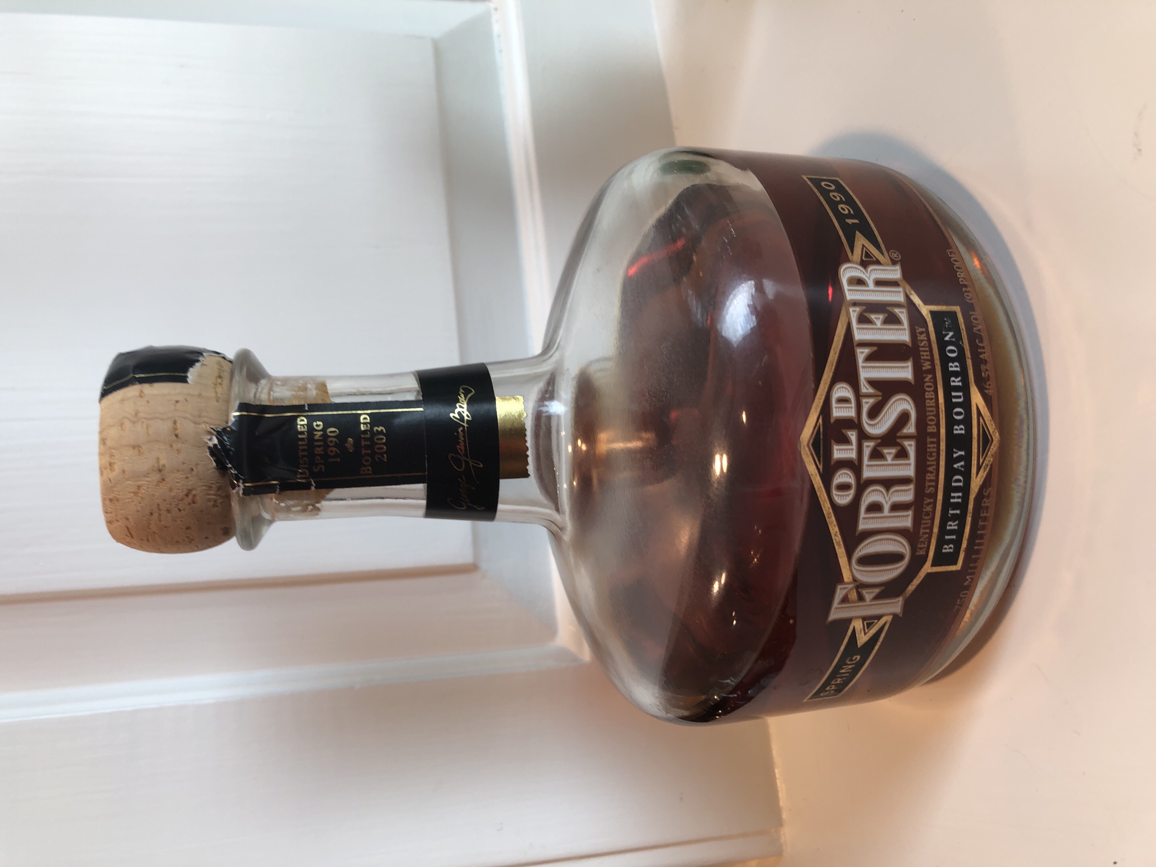 Old Forester Birthday Bourbon Spring 1990