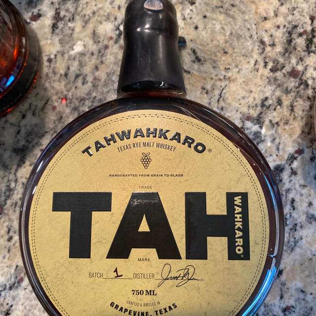 Tahwahkaro Texas Rye Malted Whiskey