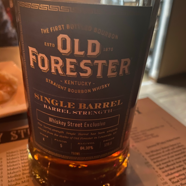Old Forester Single Barrel Whiskey Street Edition