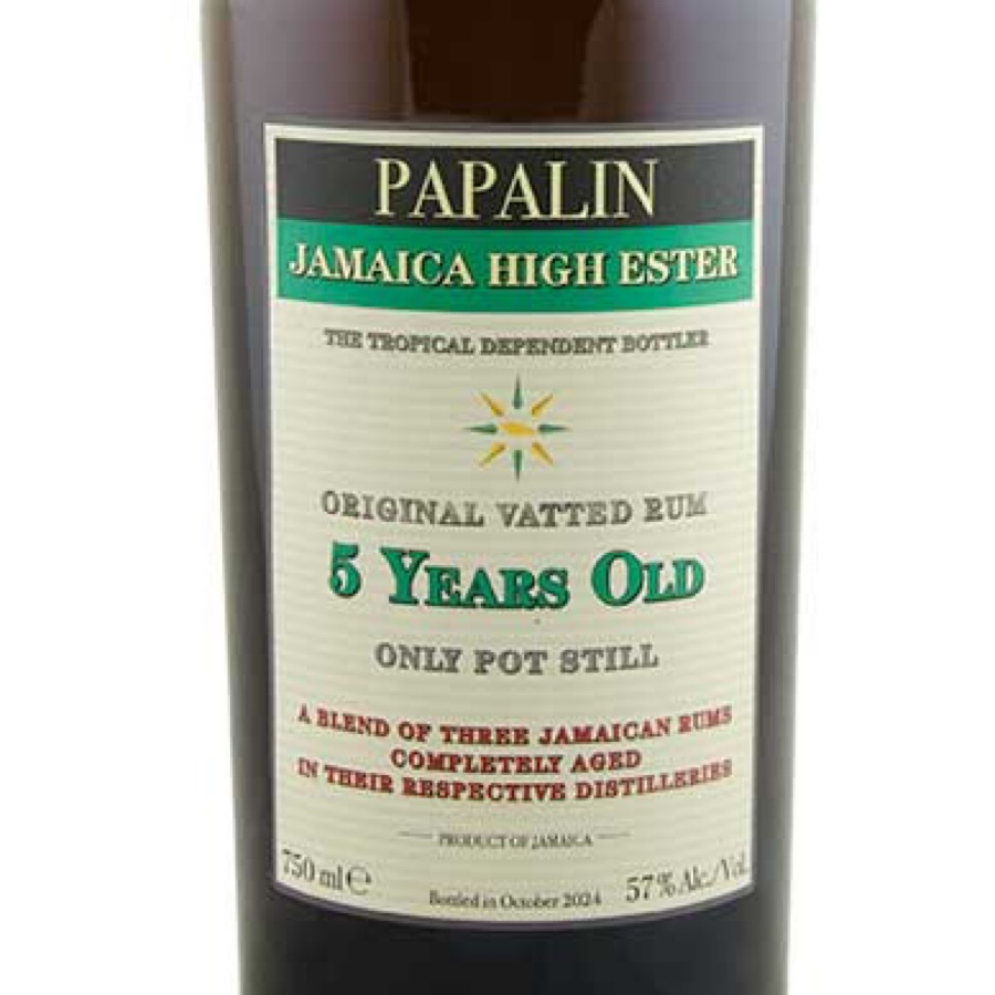 Papalin Jamaica High Ester Original Vatted Rum 5 Years Old