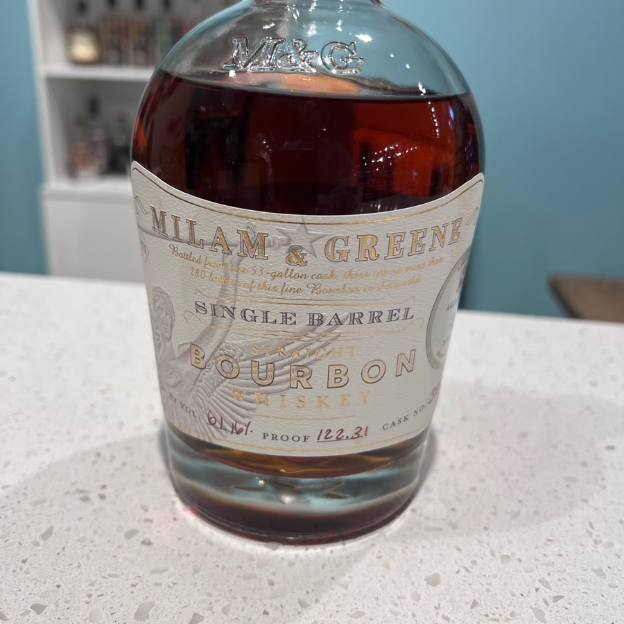 Milam & Greene Single Barrel Bourbon Whiskey (4 Year Skip's Liquor Pick)