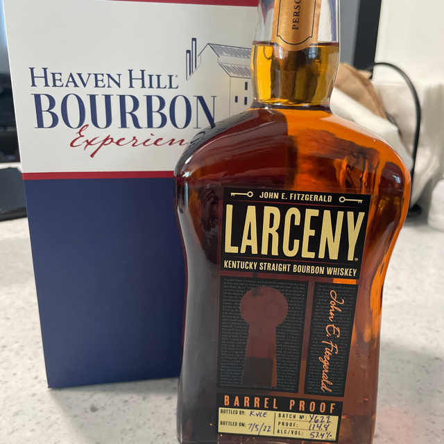 Larceny Barrel Proof Bourbon Batch Y622