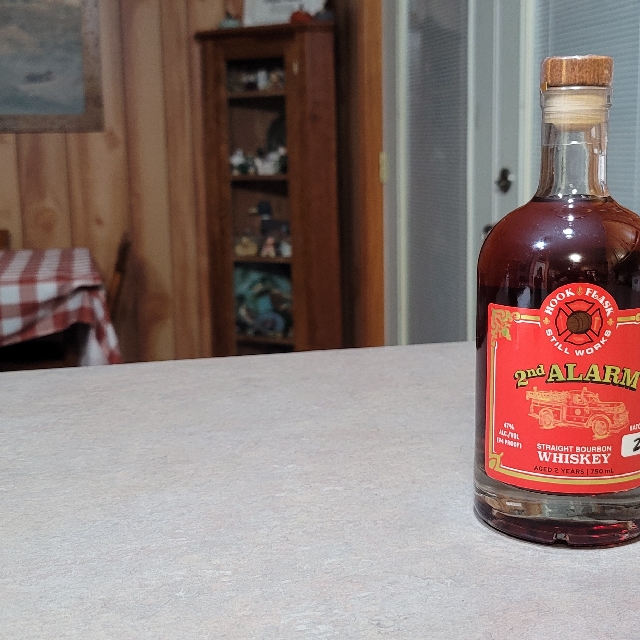Hook & Flask Still Works 2nd Alarm Straight Bourbon Whiskey