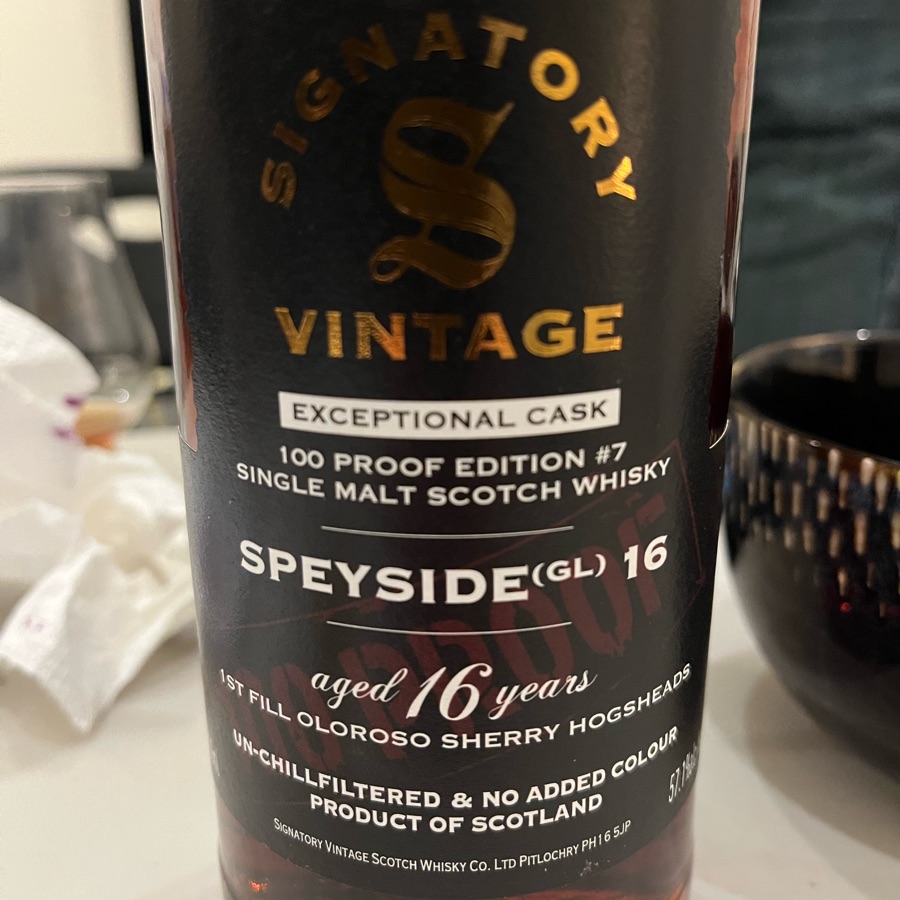 Signatory Vintage Exceptional Cask Speyside (GL) 16 - (Glenlivet)