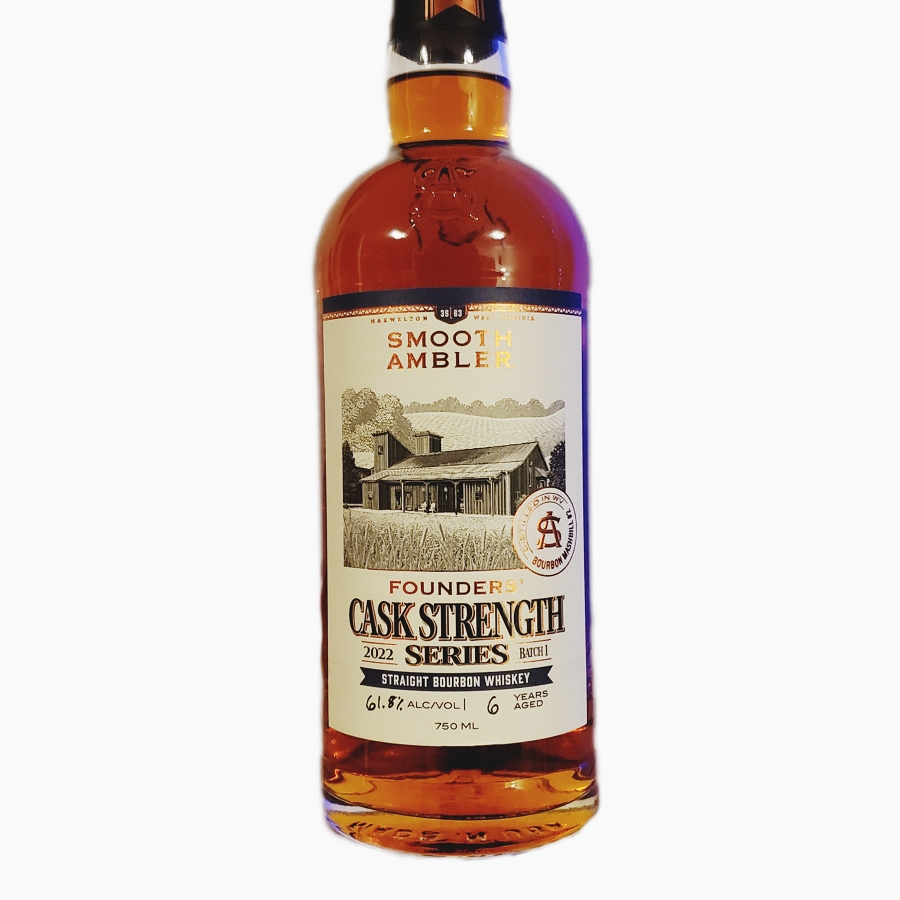 Smooth Ambler Founders' Cask Strength Straight Bourbon Whiskey (Batch #1 - 2022)