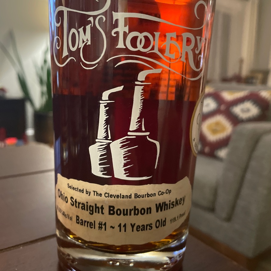 Tom's Foolery Ohio Straight Bourbon Whiskey (Founders Barrel #1)