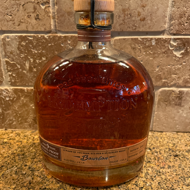 REDEMPTION BOURBON BARREL PROOF 9 YEAR (2021 BATCH 2)