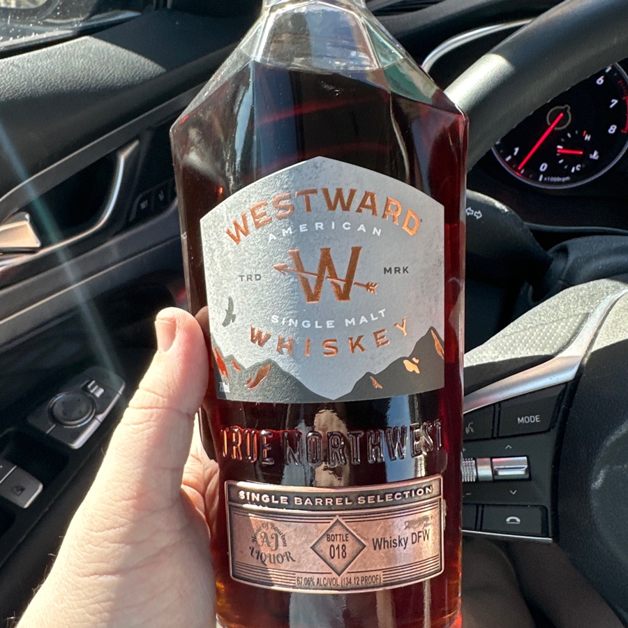Westward Whiskey — American Single Malt — Single Barrel Selection — Store Pick