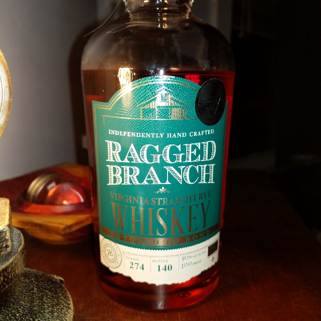 Ragged Branch Bottled in Bond Virginia Straight Rye