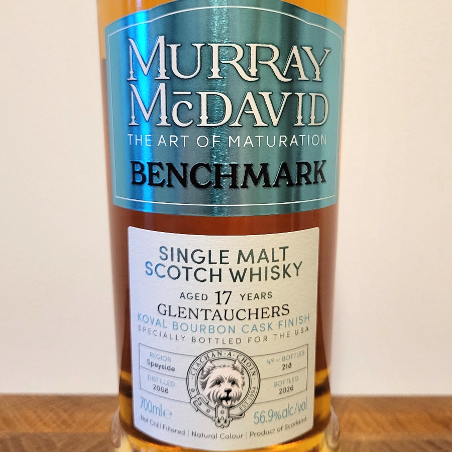 Murray McDavid Benchmark - Glentauchers 2008 Aged 17 Years Koval Bourbon Cask Finish