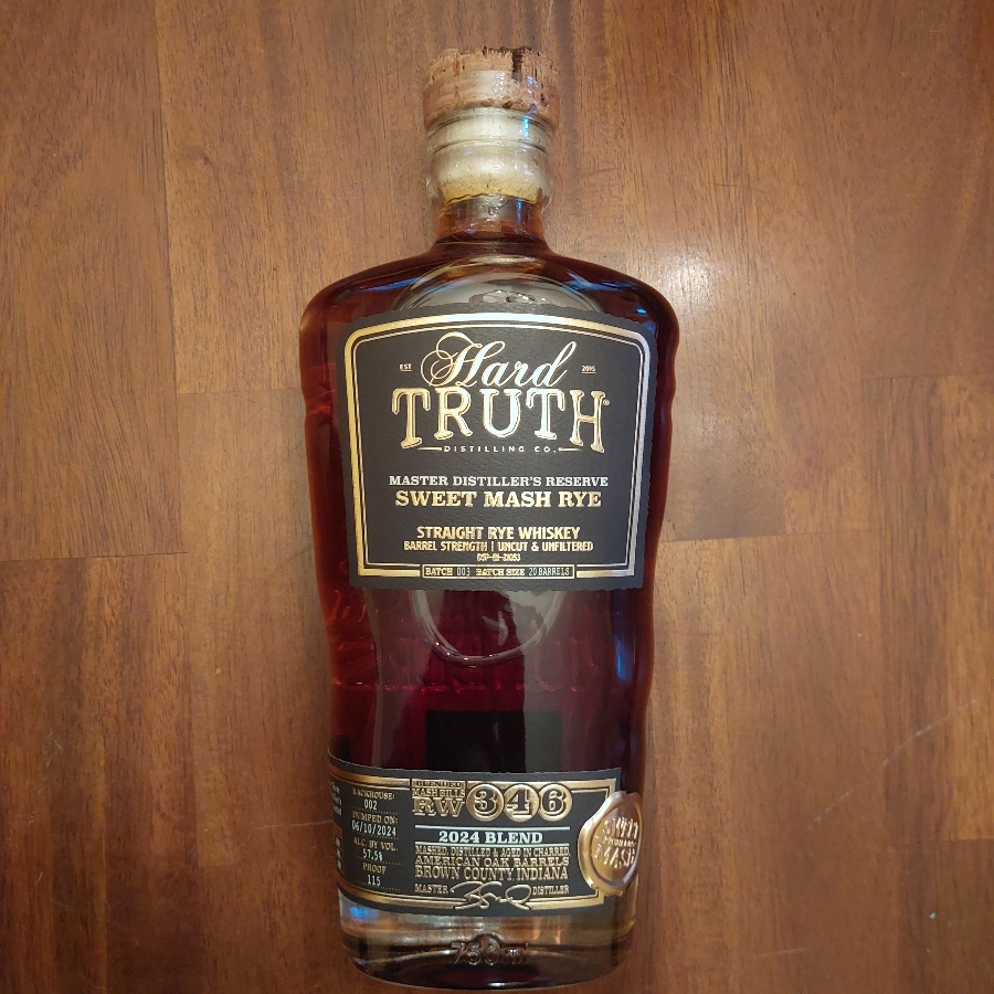 Hard Truth Master Distiller's Reserve Sweet Mash Rye (2024 Blend)