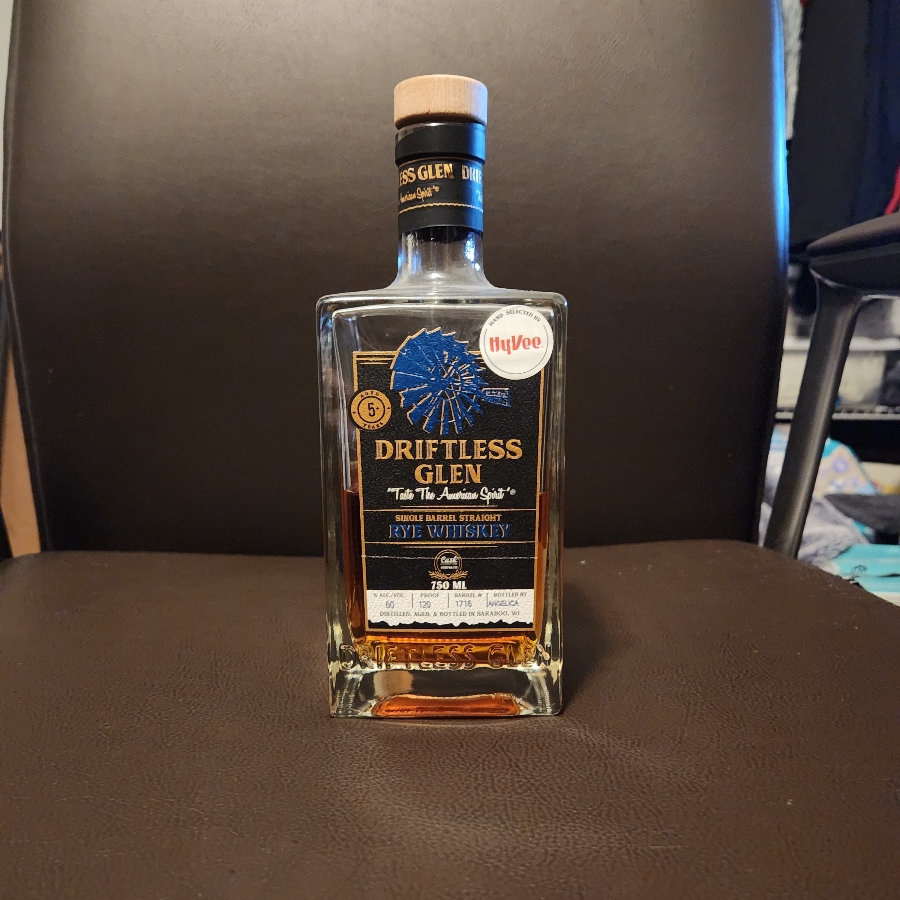 Driftless Glen Single Barrel Straight Rye Whiskey Hy-Vee