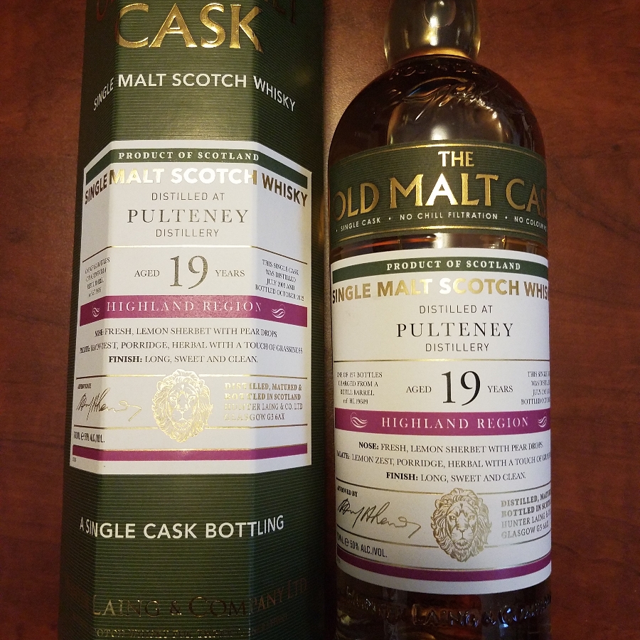 Old Pulteney 19 Year, The Old Malt Cask